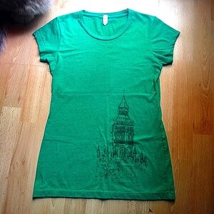 Brit's Pub Minneapolis Green Graphic Women's Top